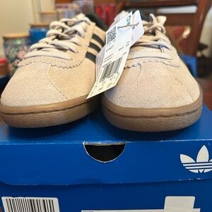 Adidas Men's Beige Suede Sneakers